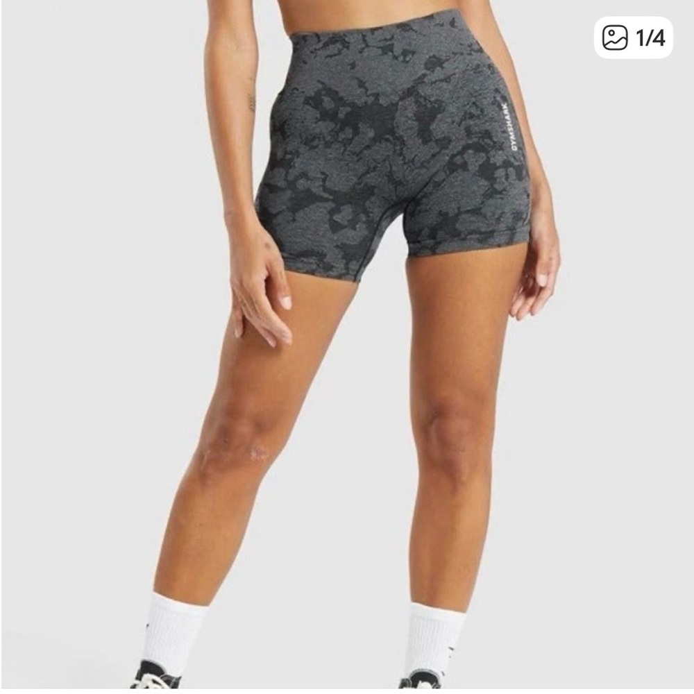 Women's Gray/Black Adapt Gymshark Shorts